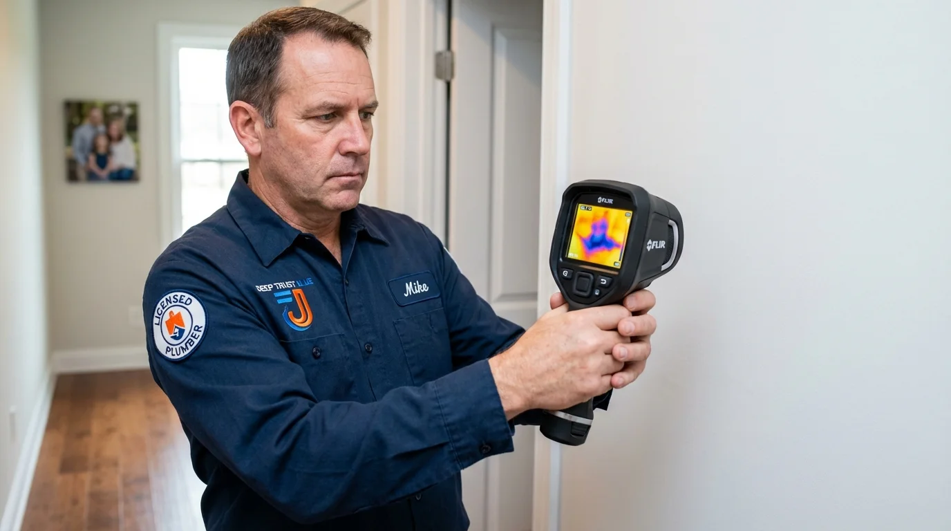 Thermal imaging leak detection by Johns Plumbing LLC in Cape Coral